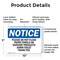 Signmission Please Do Not Flush Paper Towels Or Sanitary, 10 in W x Rectangle, Plastic OS-2PACK-NS-P-710-L-17381 - alternate 2